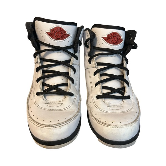 Nike Air Jordan 2 Retro 'OG' Chicago Sneakers Bred Red White ☄️ Youth - Picture 3 of 5